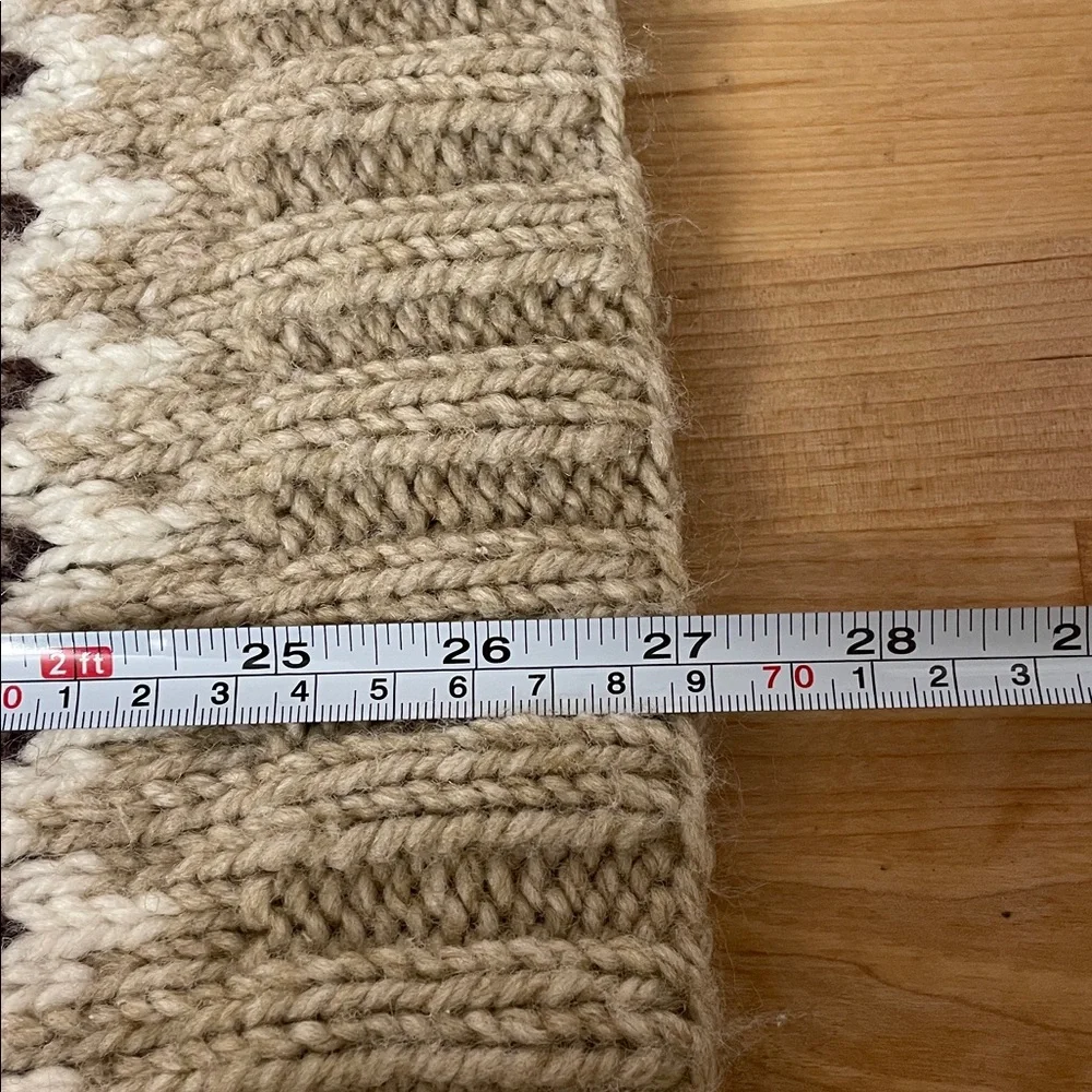 Handmade wool knit fair isle unisex sweater men’s size medium women’s large - Picture 13 of 15